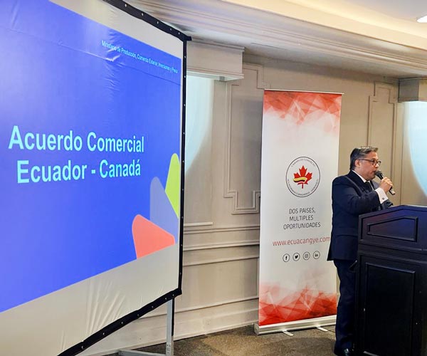 Conversatorio sobre Avances del TLC entre Ecuador y Canadá.