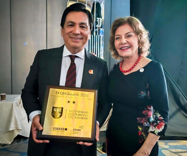 UBE recibe reconocimiento internacional en los EFQM Awards 2023.