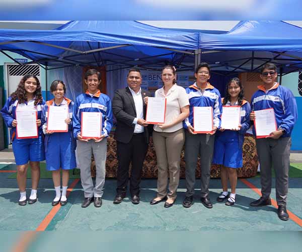 Organizadores de Genios Bolivarianos - Durán 2024 visitan la Unidad Educativa Ezra Taft Be