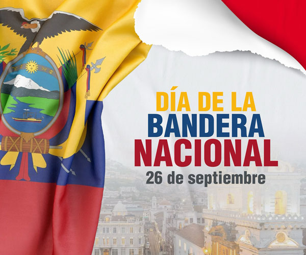 Nuestra bandera fue adoptada oficialmente el 26 de septiembre de 1860 durante el gobierno del presidente García Moreno