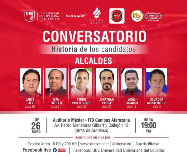 Invitamos a la comunidad universitaria y público en general a conectarse al conversatorio:
