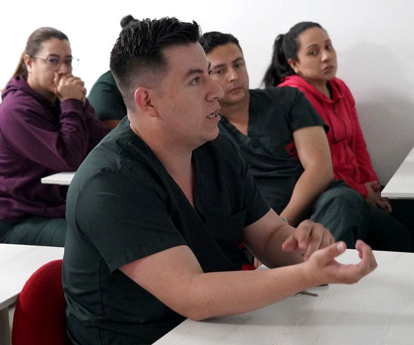 Estudiantes de fisioterapia