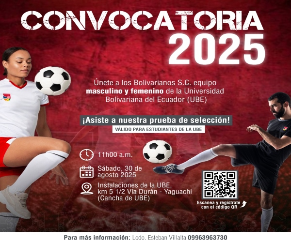 ¡Únete al equipo Bolivariano S.C.! 