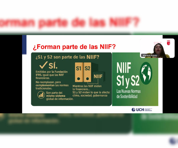 Docente doctorante de UBE brilla en Webinar Internacional de Contabilidad