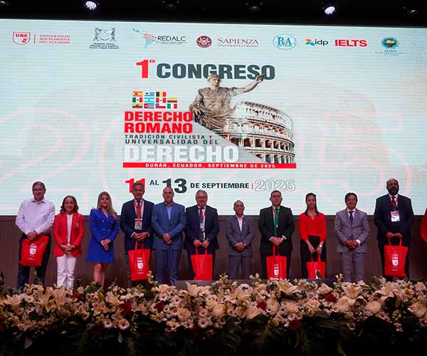 Clausura del Congreso Internacional de Derecho Romano marca un hito académico para la UBE