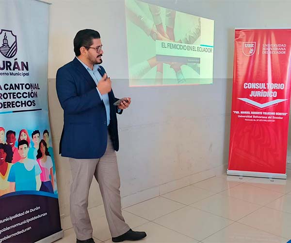 Consultorio Jurídico UBE participa en conversatorio sobre femicidio en Ecuador