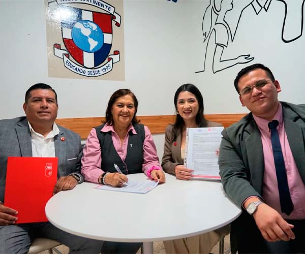 UBE y la Unidad Educativa Nuevo Continente establecen convenio para impulsar la formación académica